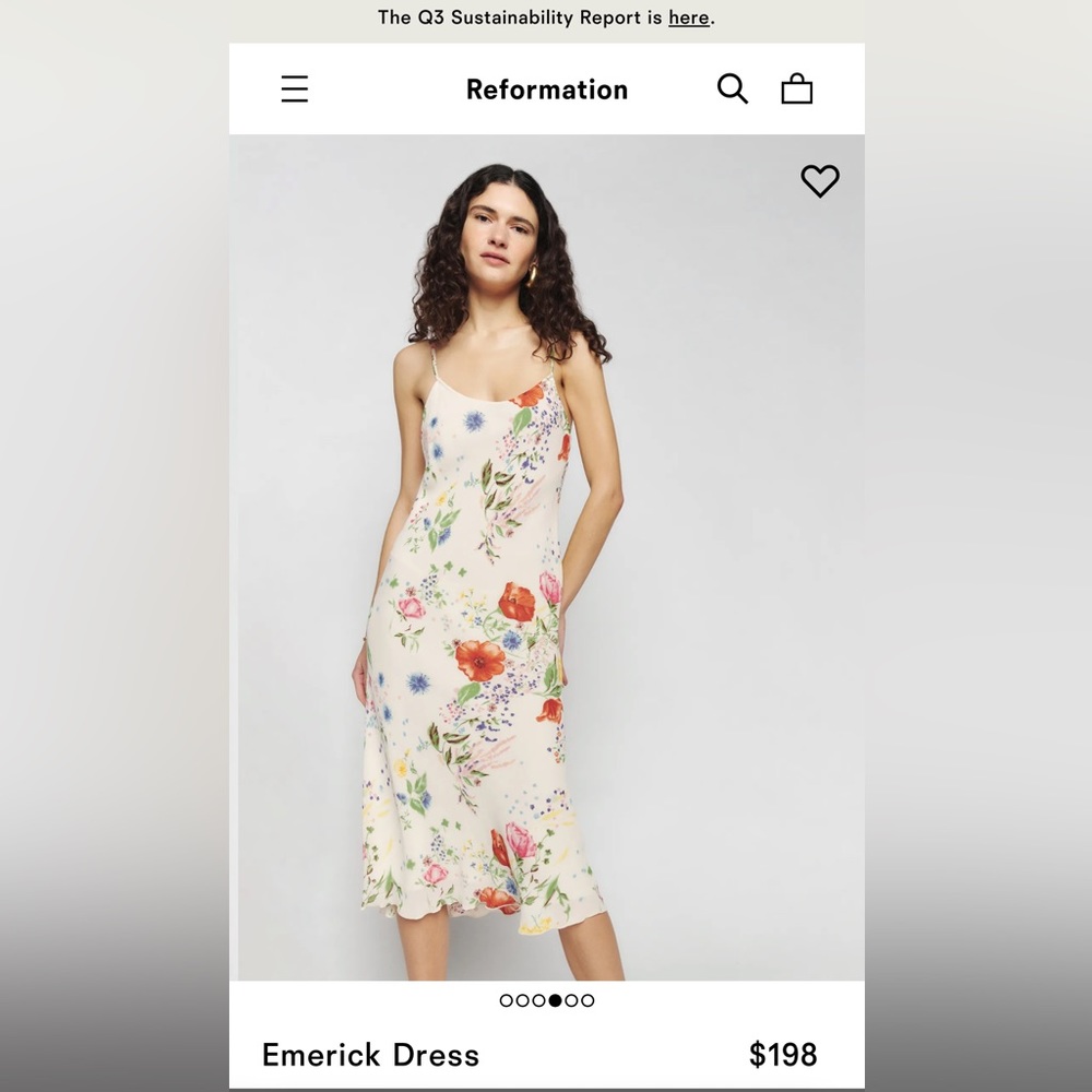 Reformation Emerick Dress XS SOLD OUT